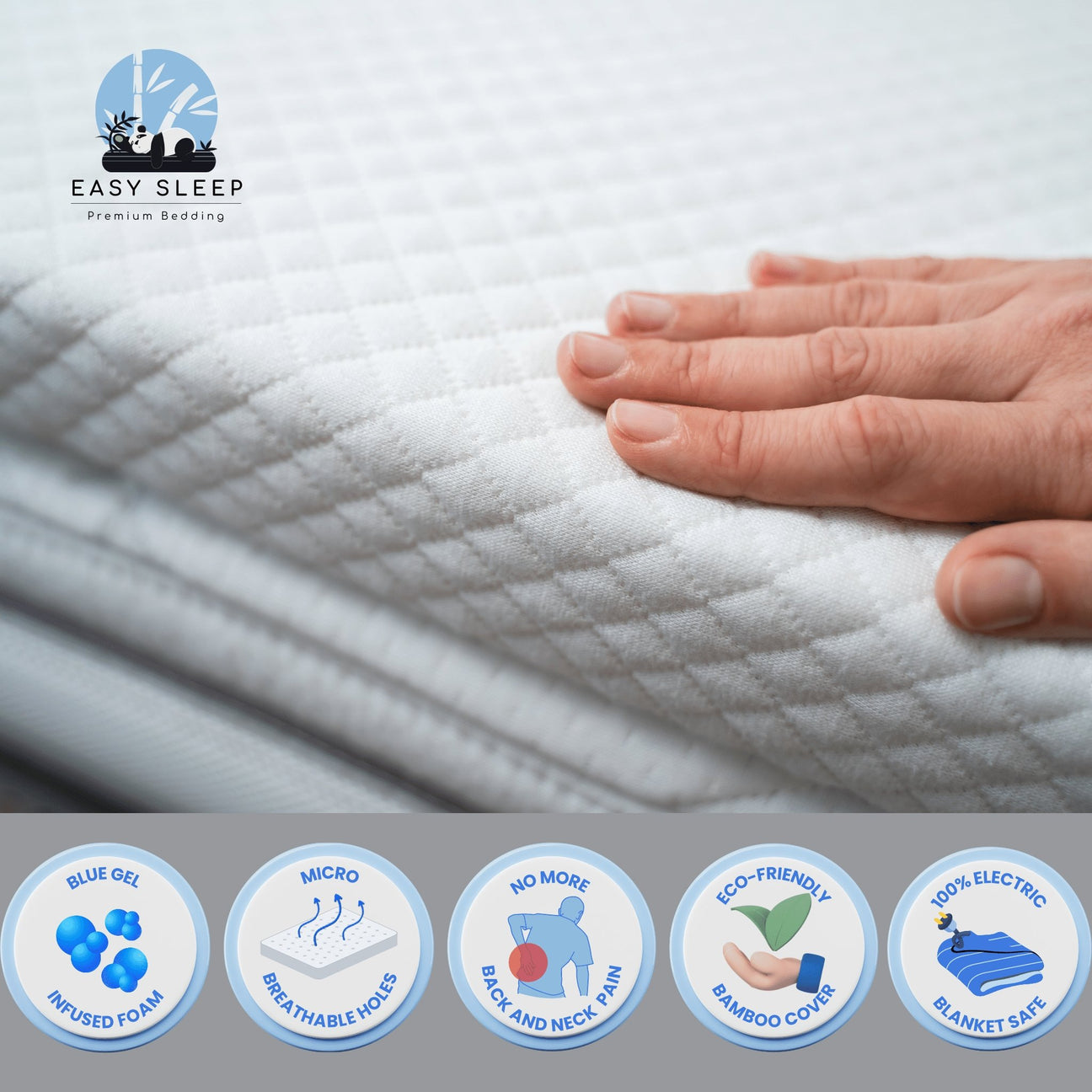 Easy Sleep™ Premium Mattress Topper