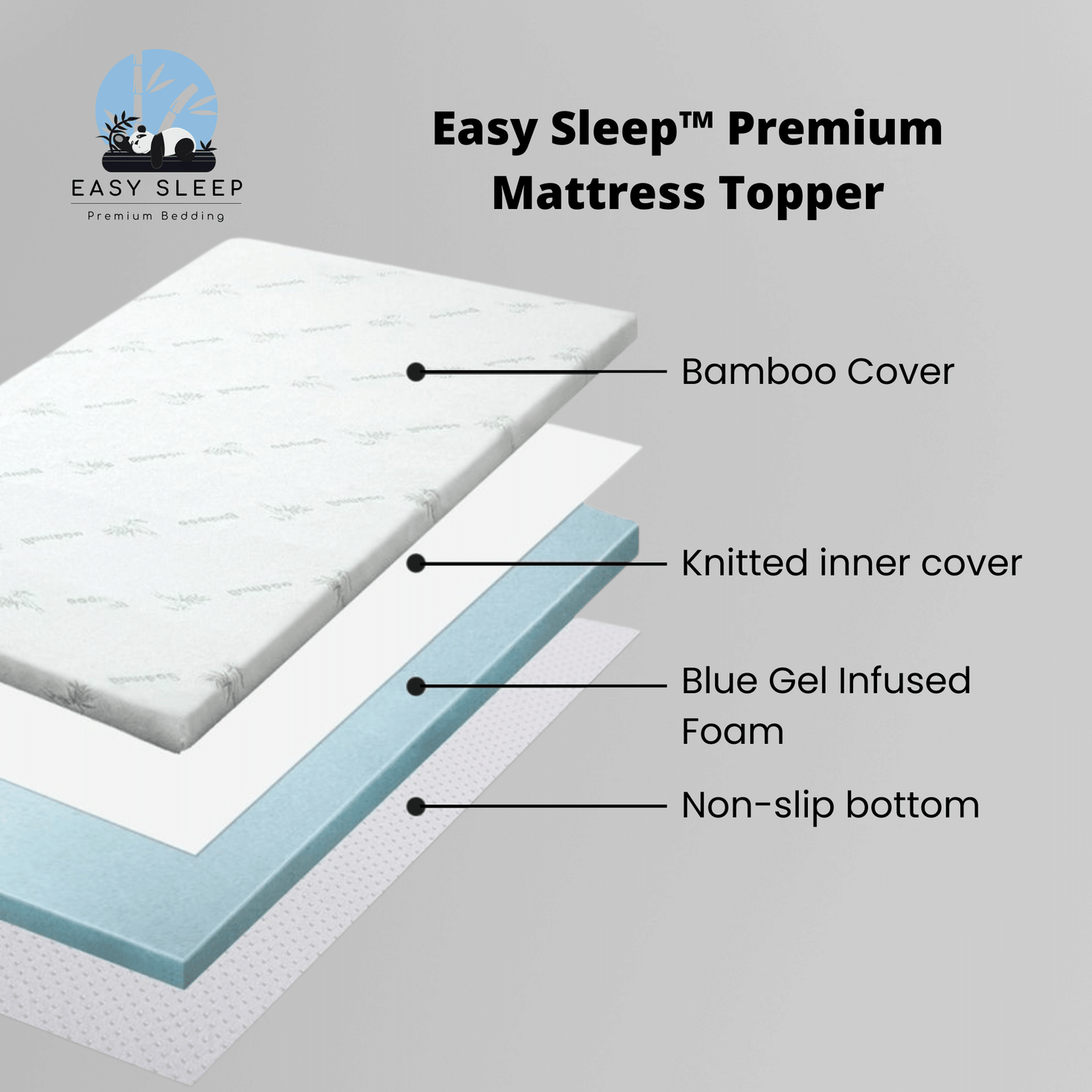 Easy Sleep™ Premium Mattress Topper
